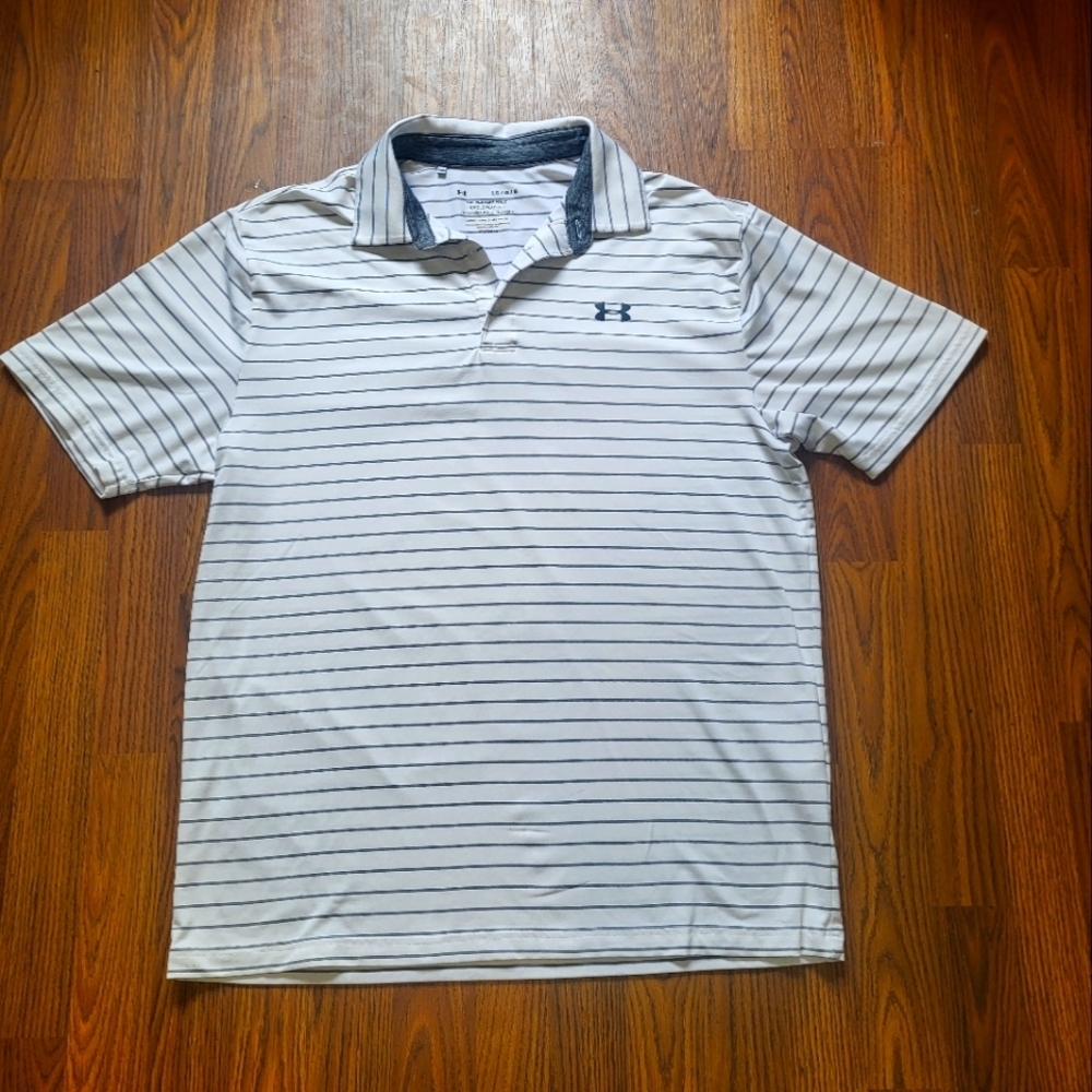 Under Armour Men’s Large Playoff Polo  Loose Fit Performance Tee Shirt A79